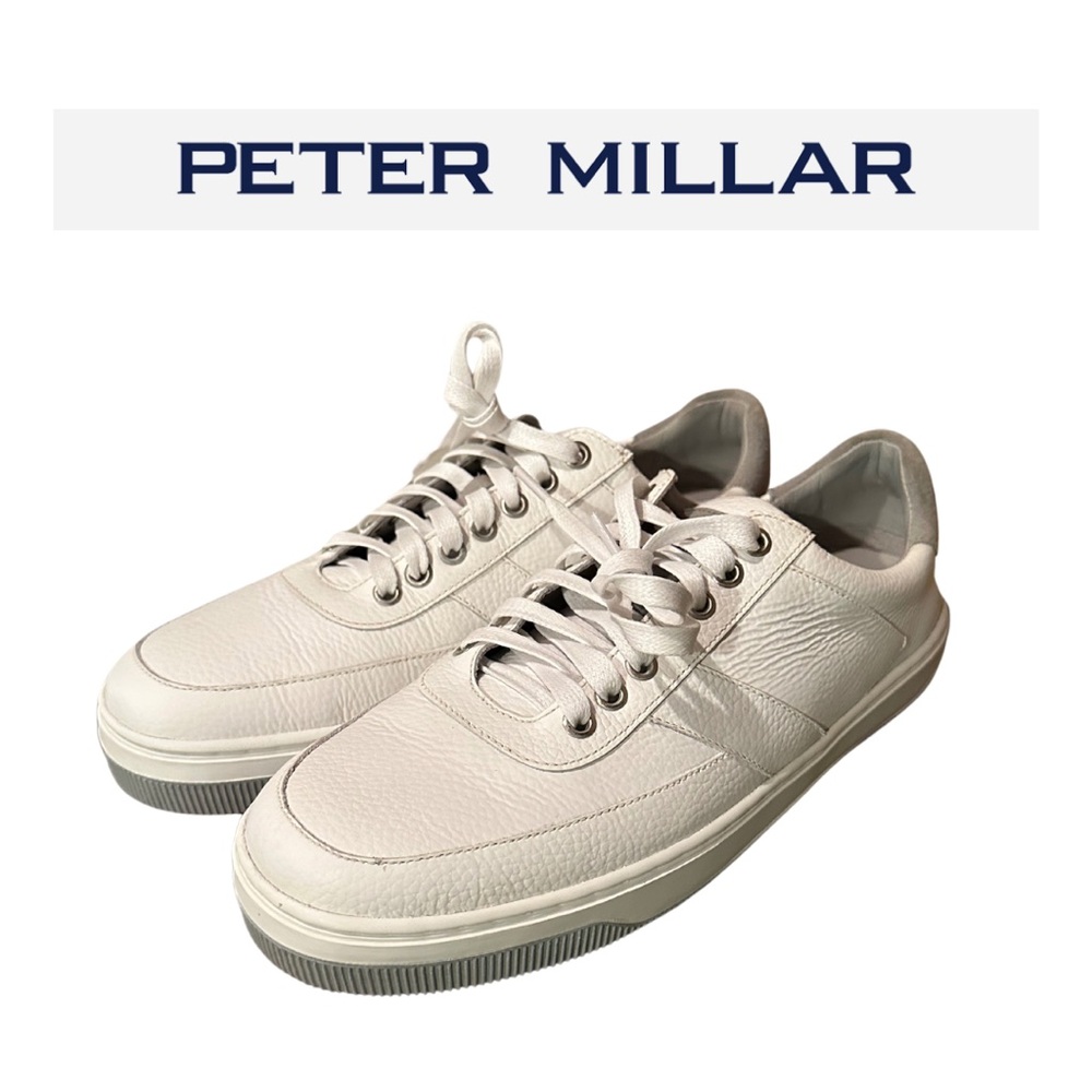 ‼️NWOT‼️Peter Millar - Vantage Pebble Grain Leather Sneaker